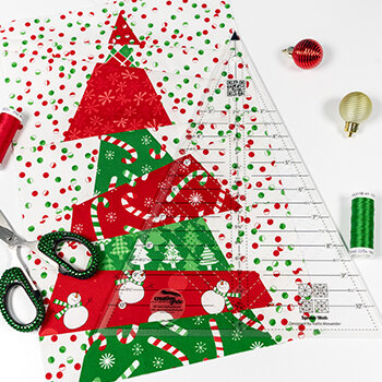 How to Make a Crazy Christmas Trees Table Runner