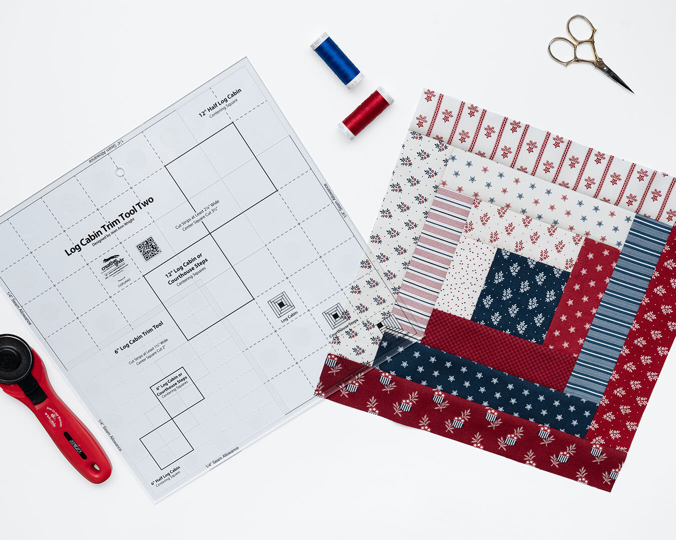 How to Use the Creative Grids Log Cabin Trim Tool Two