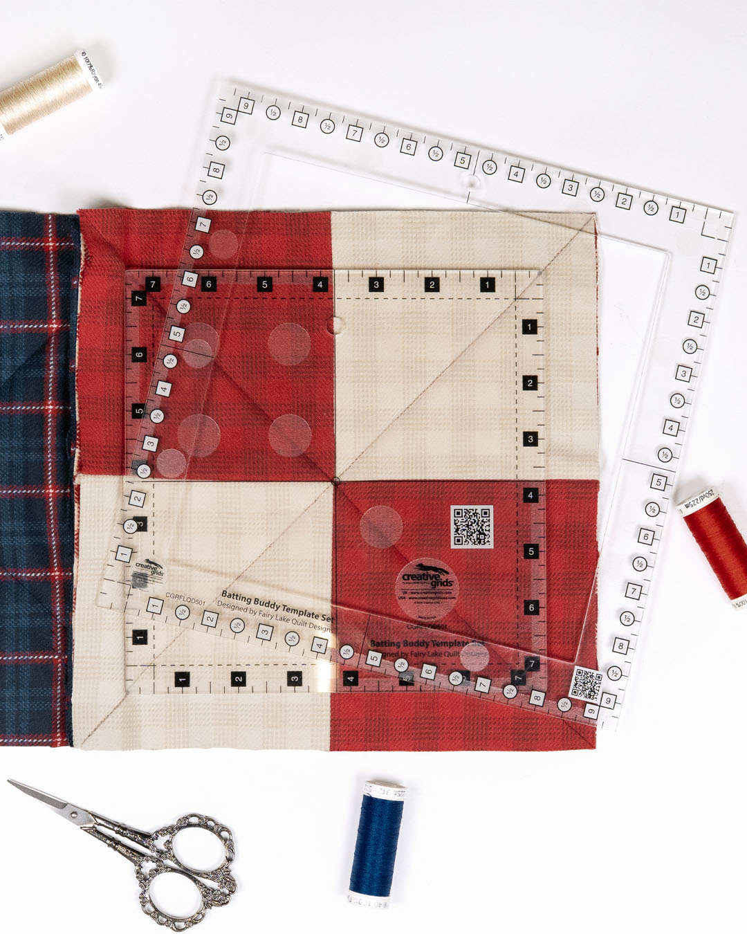 How To Make A Four-Patch Flannel Rag Quilt With The Batting Buddy