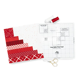 How To Make the Half Log Cabin Block with the Creative Grids Log Cabin Trim Tool