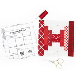How To Make the Courthouse Steps Block with the Creative Grids Log Cabin Trim Tool
