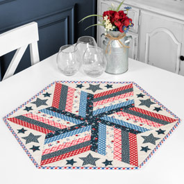How To Bind a 60 Degree Diamond Table Topper