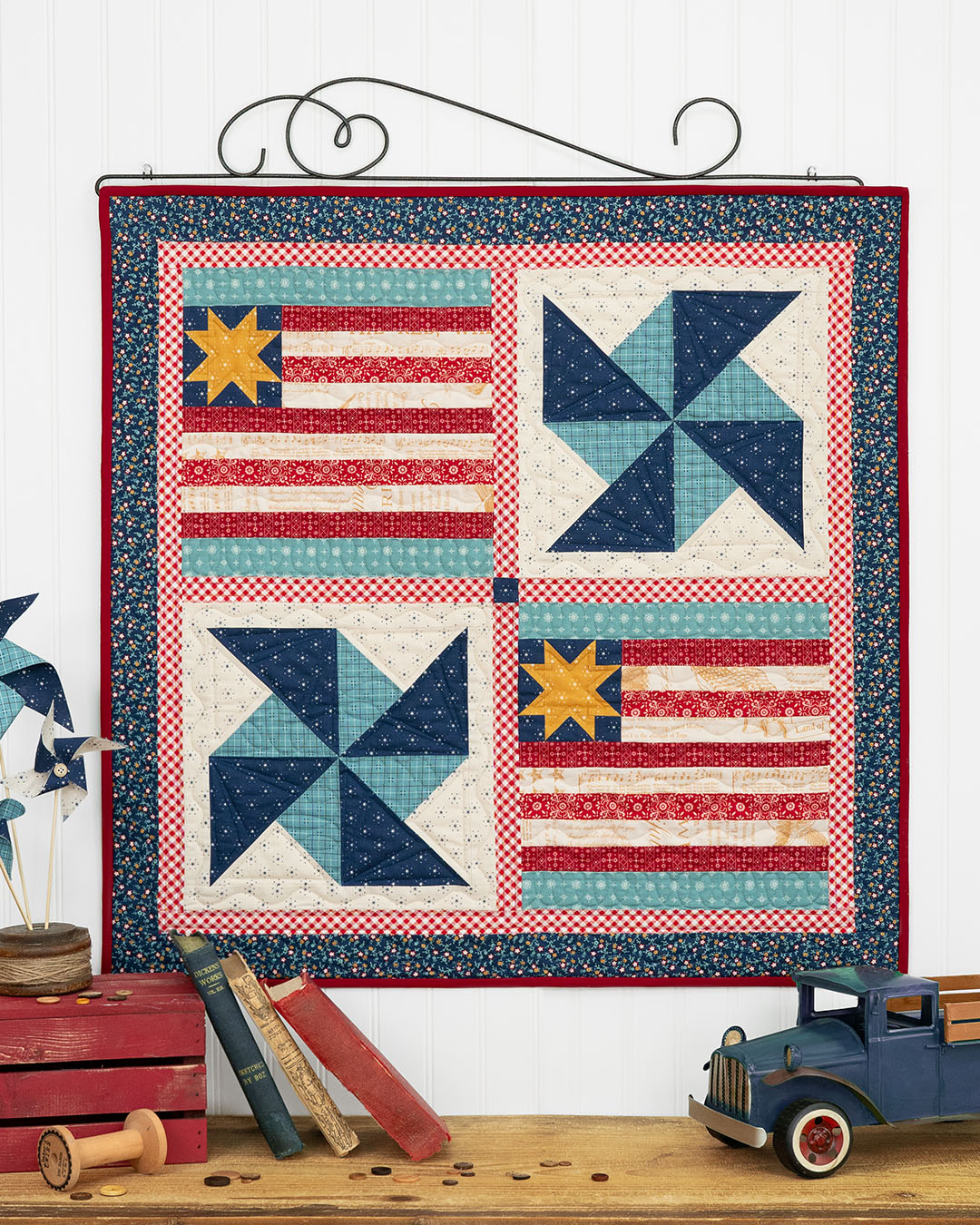 Pieceful Patchwork Wall Hanging - July