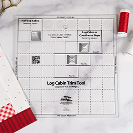 How To Use the Creative Grids 4", 6", and 8" Log Cabin Trim Tools