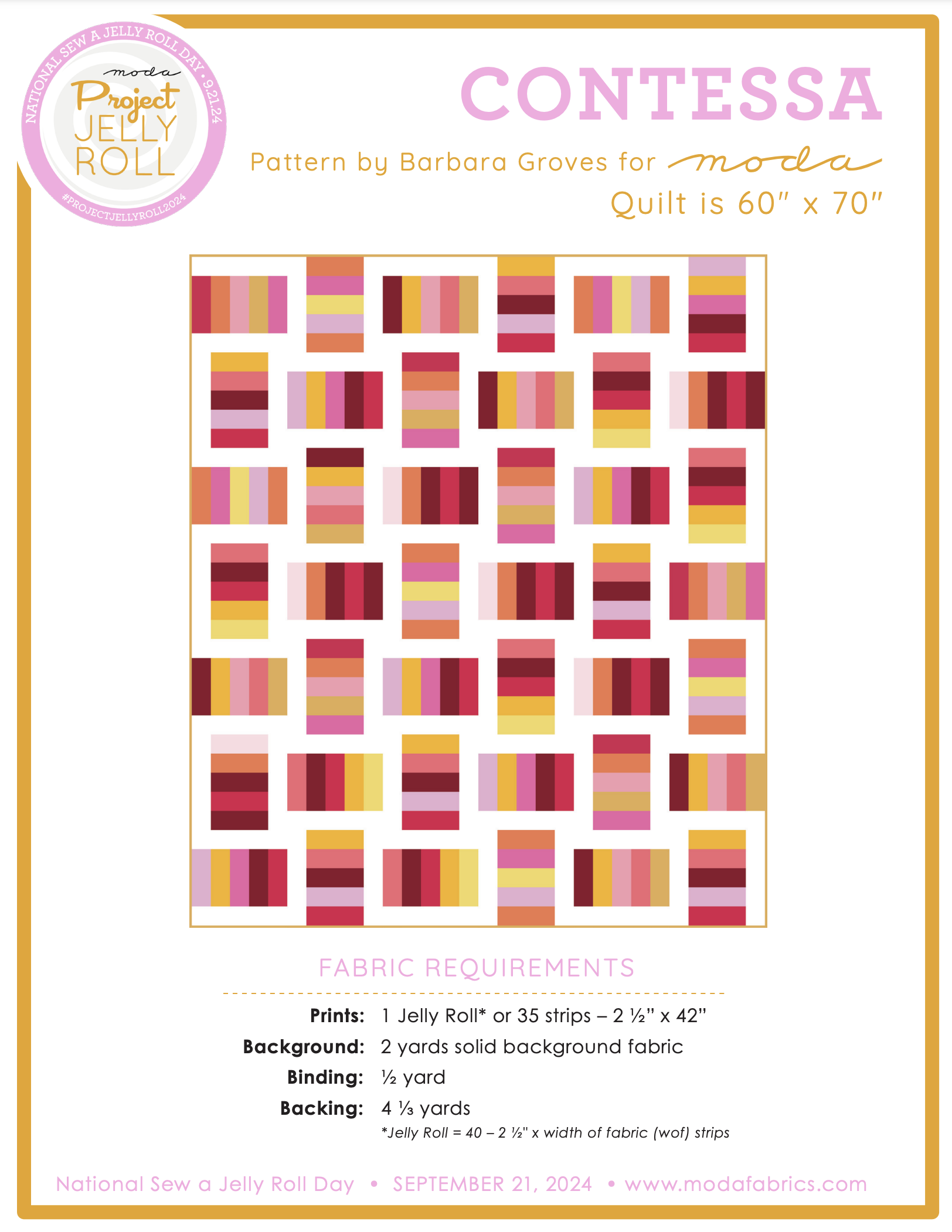 Project Jelly Roll 2024: Contessa Quilt