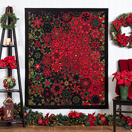 How to Make a Poinsettia Kaleidoscope Quilt