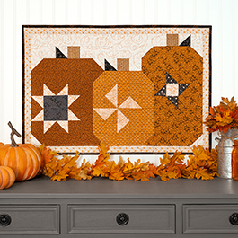 Free Download: Patchwork Pumpkin Trio