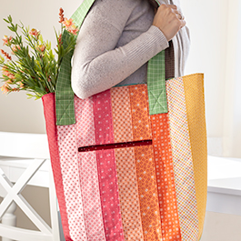 How to Make a Jelly Roll Tote with Pockets