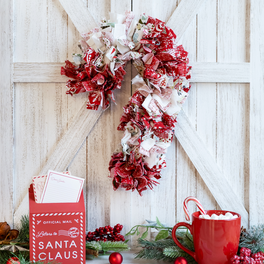How to Make the Candy Cane Wreath