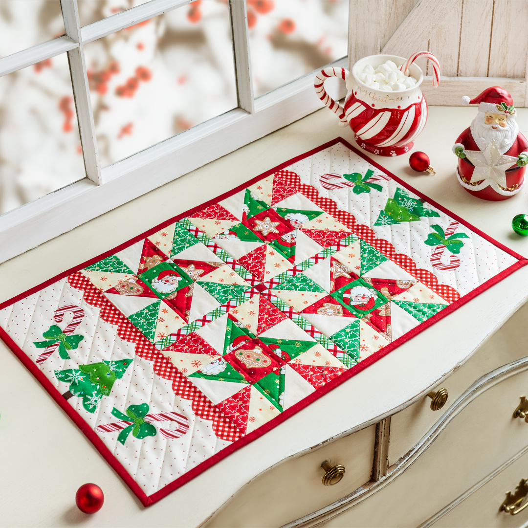 How to Make a Christmas Pint Size Table Runner for December