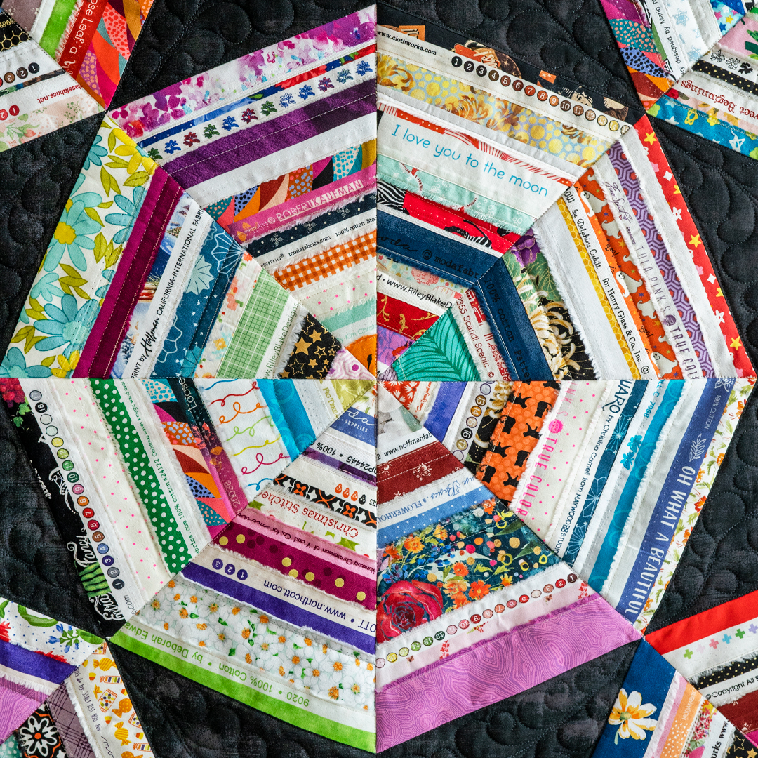 How to Make a Selvage Spider Web Quilt