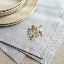 How to Make a Hand Embroidered Placemat