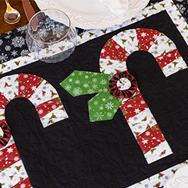 How to Make a Twisted Peppermint Table Runner