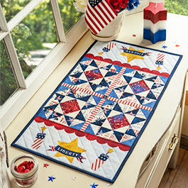 How to Make the 4th Of July Pint Size Table Runner