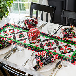How to Make a Strawberry Fields Table Runner