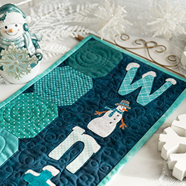A Year in Words Wall Hanging | How to Make a Snowball Block
