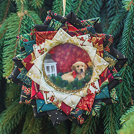 DIY No-Sew Quilted Picture Frame Ornament