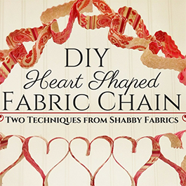 DIY Heart Shaped Fabric Chain: 2 Techniques in 1 
