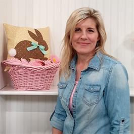 How to Make an Easter Bunny Pillow using Fusible Applique