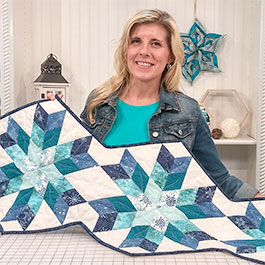 How to Make a Snowflake Table Runner (6-Pointed Star)