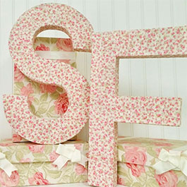 How to Make Fabric Covered Letters 