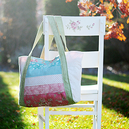 How to Make a Giant Jelly Roll Tote Bag