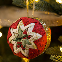 No-Sew "Quilted" Christmas Ornament