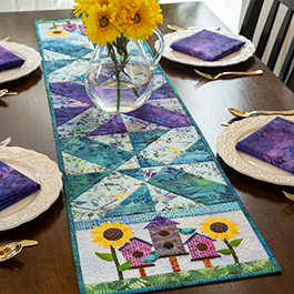 Easy Pieced Table Runner Series | August