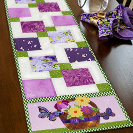 Easy Pieced Table Runner Series | May