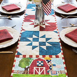 Easy Pieced Table Runner Series | July