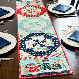 Easy Pieced Table Runner Series | January