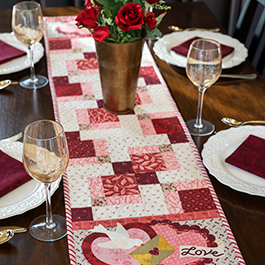 Easy Pieced Table Runner Series | February