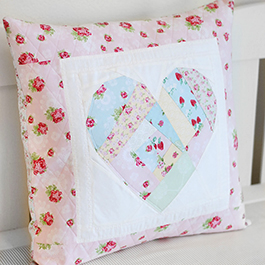 How to Make a Heart Pillow with Foundation Paper Piecing