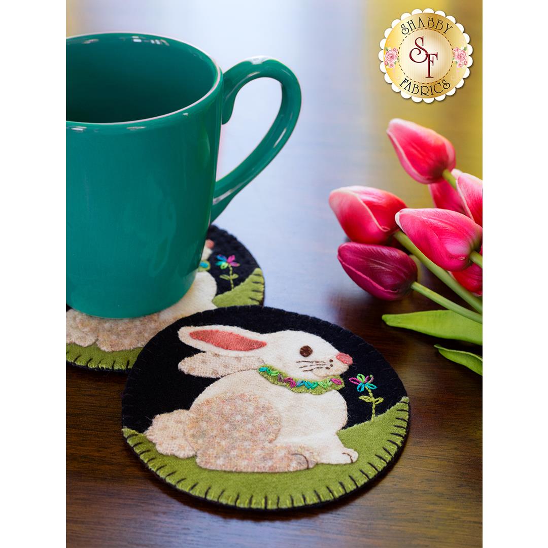 Wooly Mug Rug Series | How to Make Easter Bunny Wooly Mug Rugs