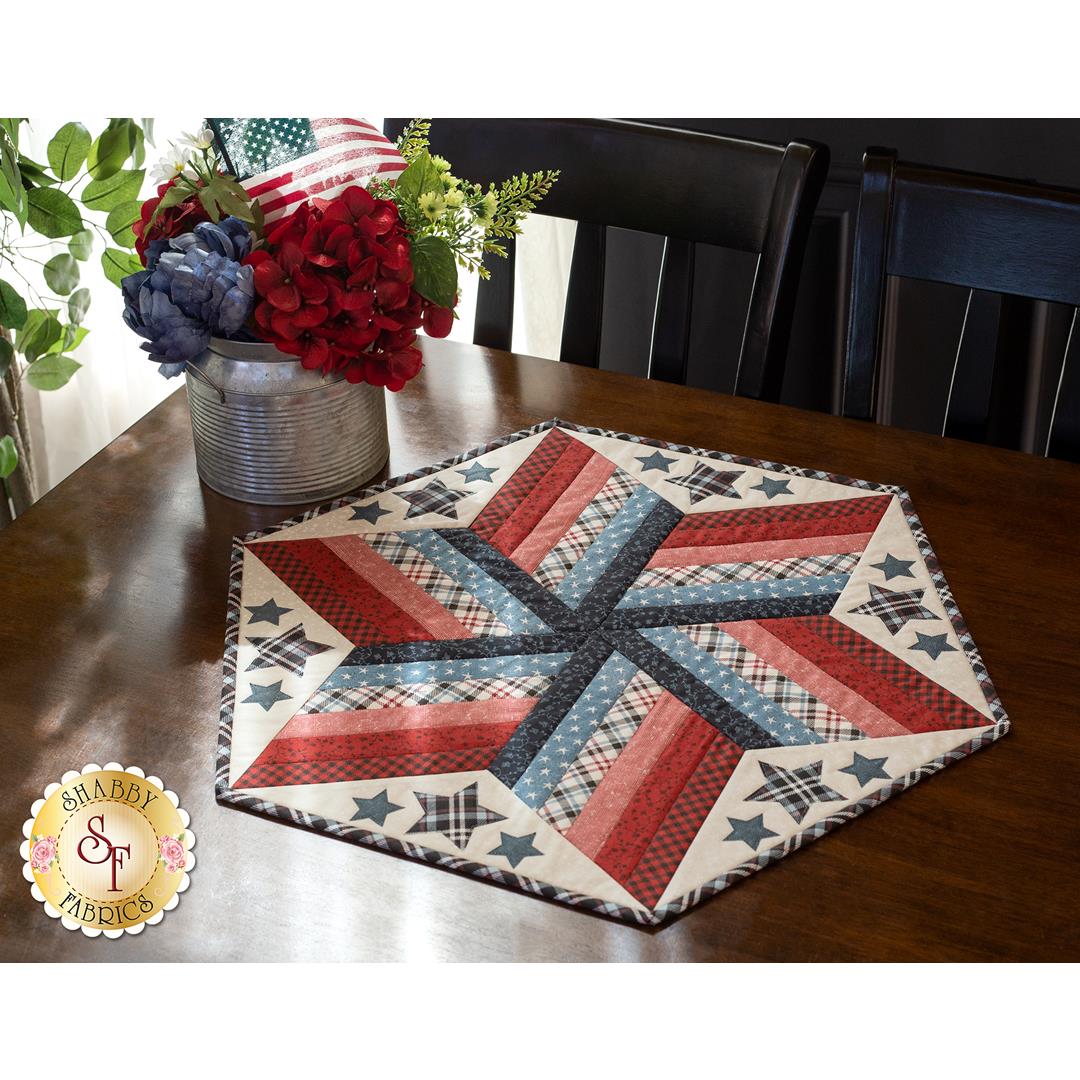 How to Use  the 60º Diamond Ruler to Make a Table Topper