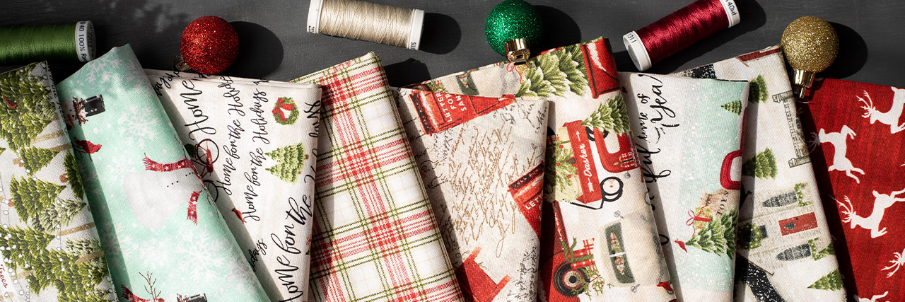 header image for Home for the Holidays - 3 Wishes Fabric