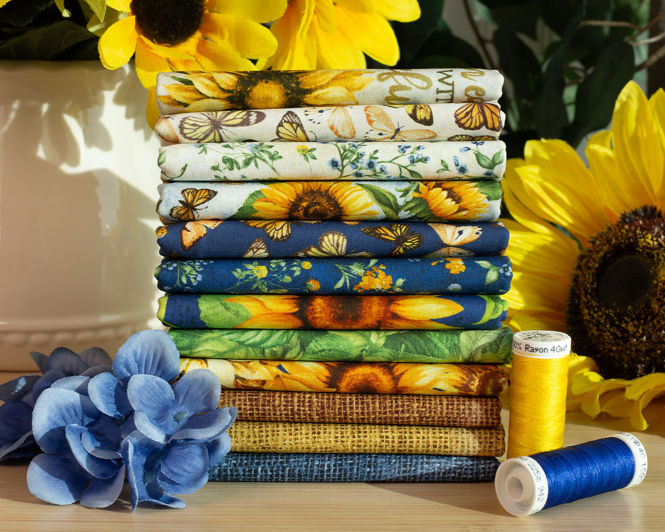 Sunflower Farm by Timeless Treasures Fabrics