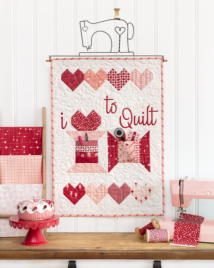 I love to Quilt Wall Hanging Kit