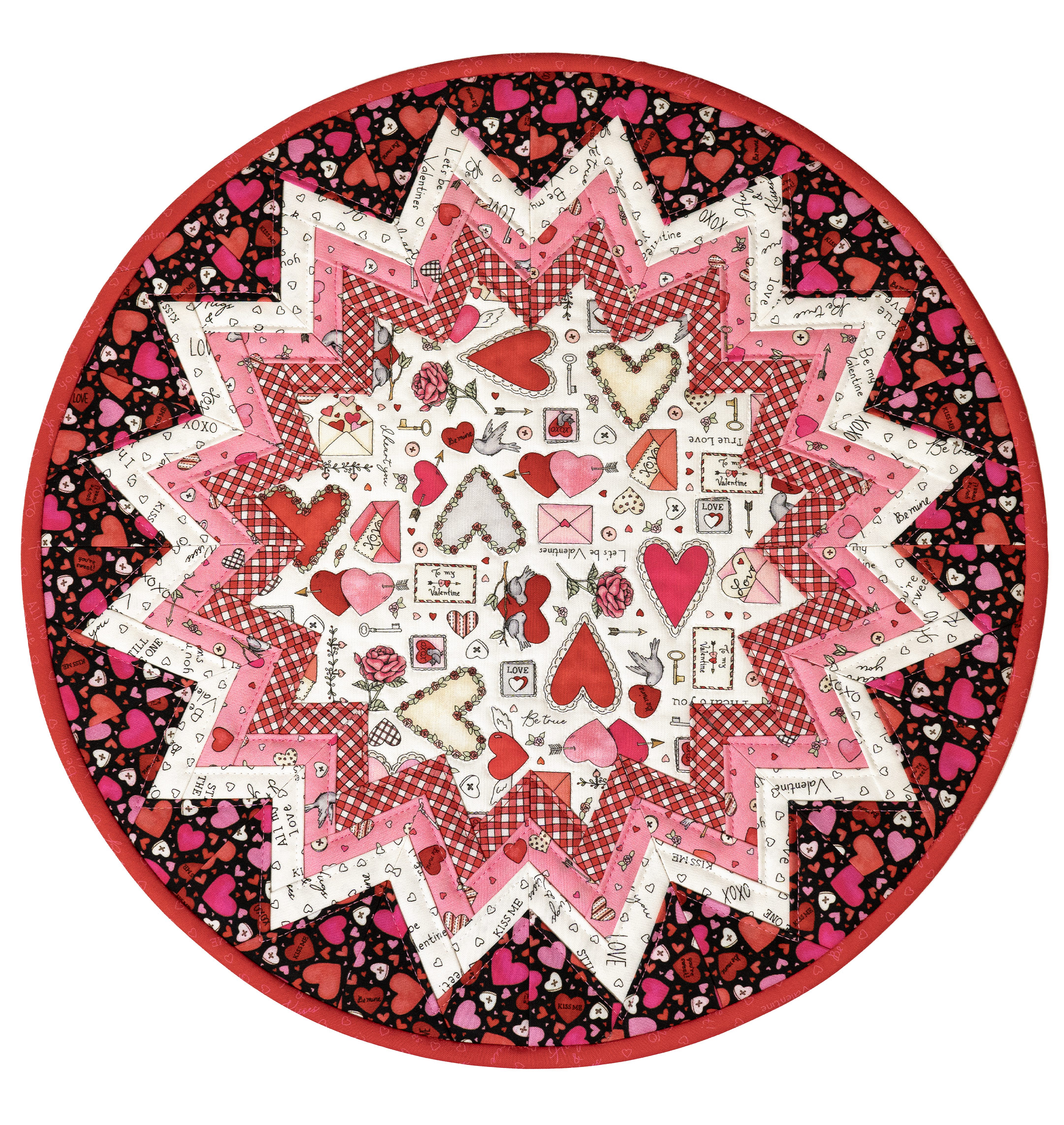 Point of View Folded Star Table Topper Kit - I Heart You