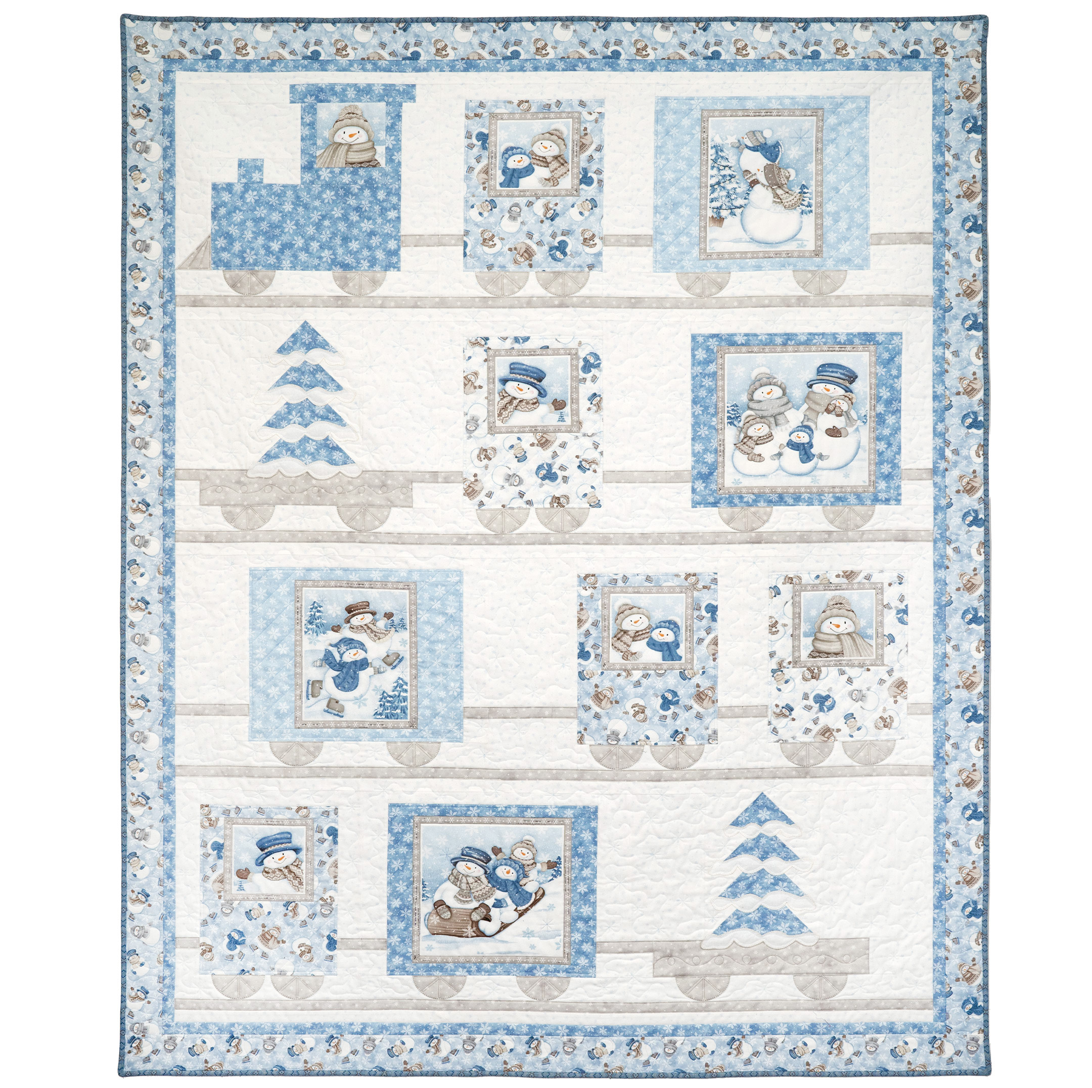 Snow Train Quilt Kit