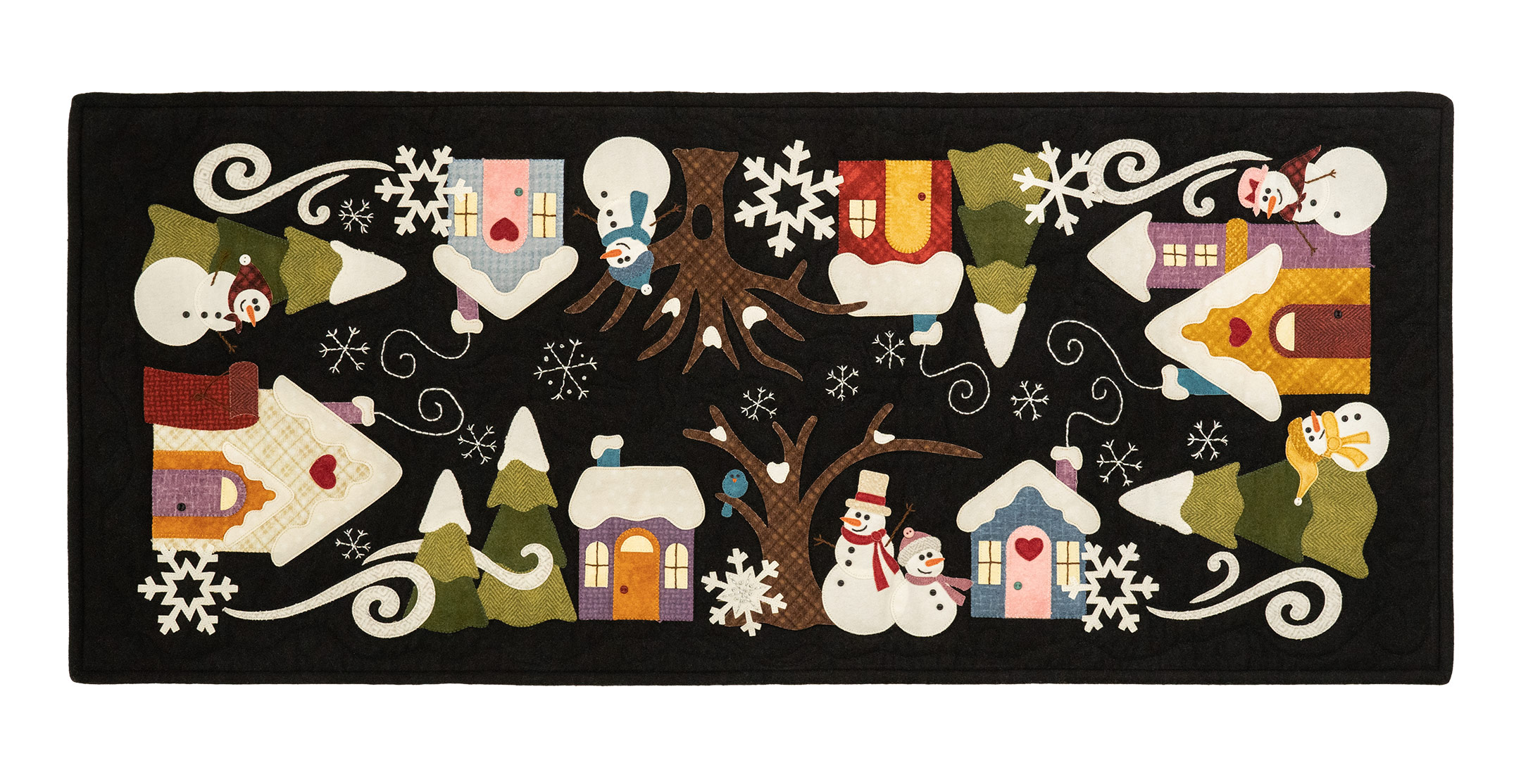 Snowman Lane Table Runner Kit 