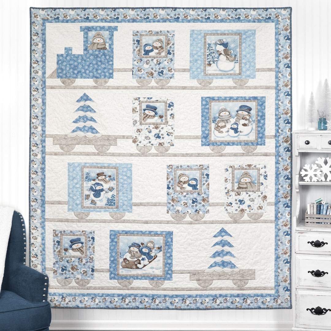 Snow Train Quilt Kit 