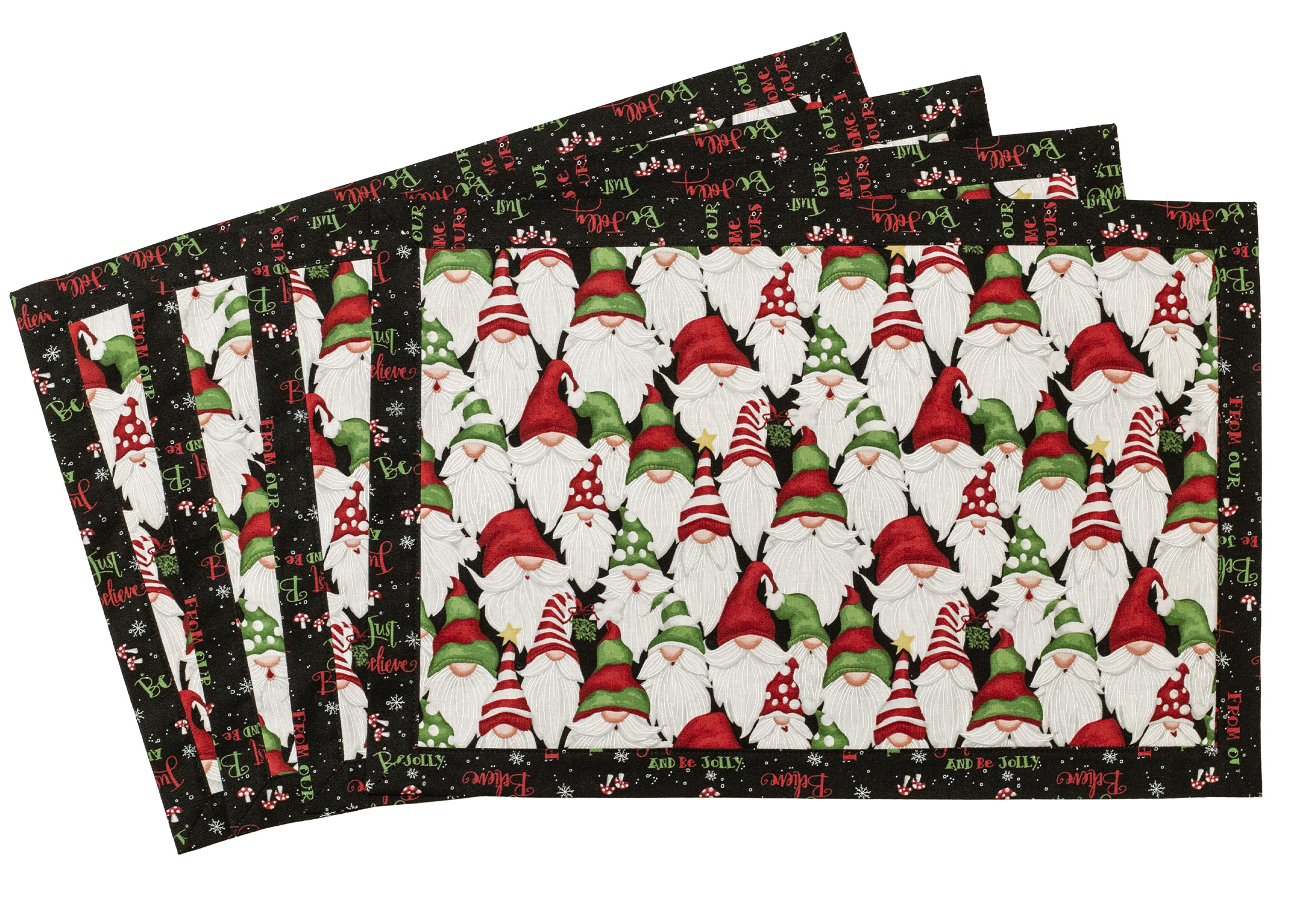 Self-Binding Placemats Kit - Makes 4 - Our Gnome to Yours