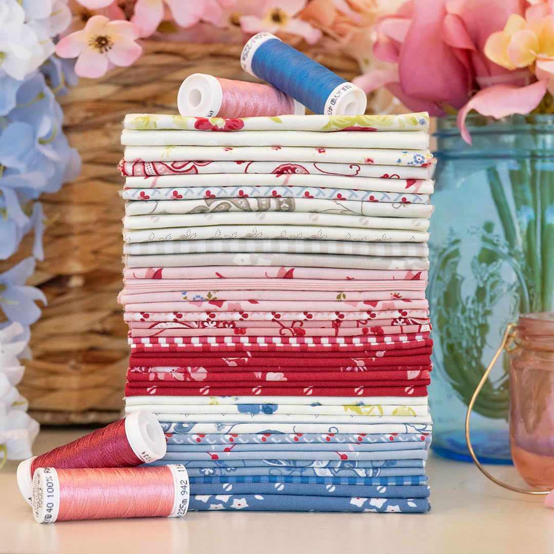 Hollyhocks & Roses by Bunny Hill Designs for Moda Fabrics