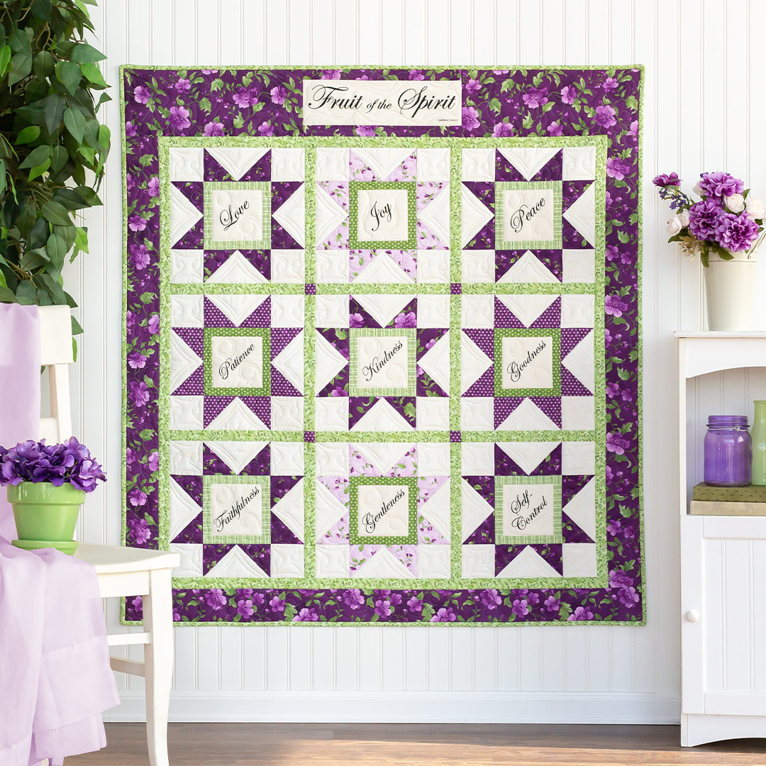 Fruit of the Spirit Panel Star Quilt Kit - Camille