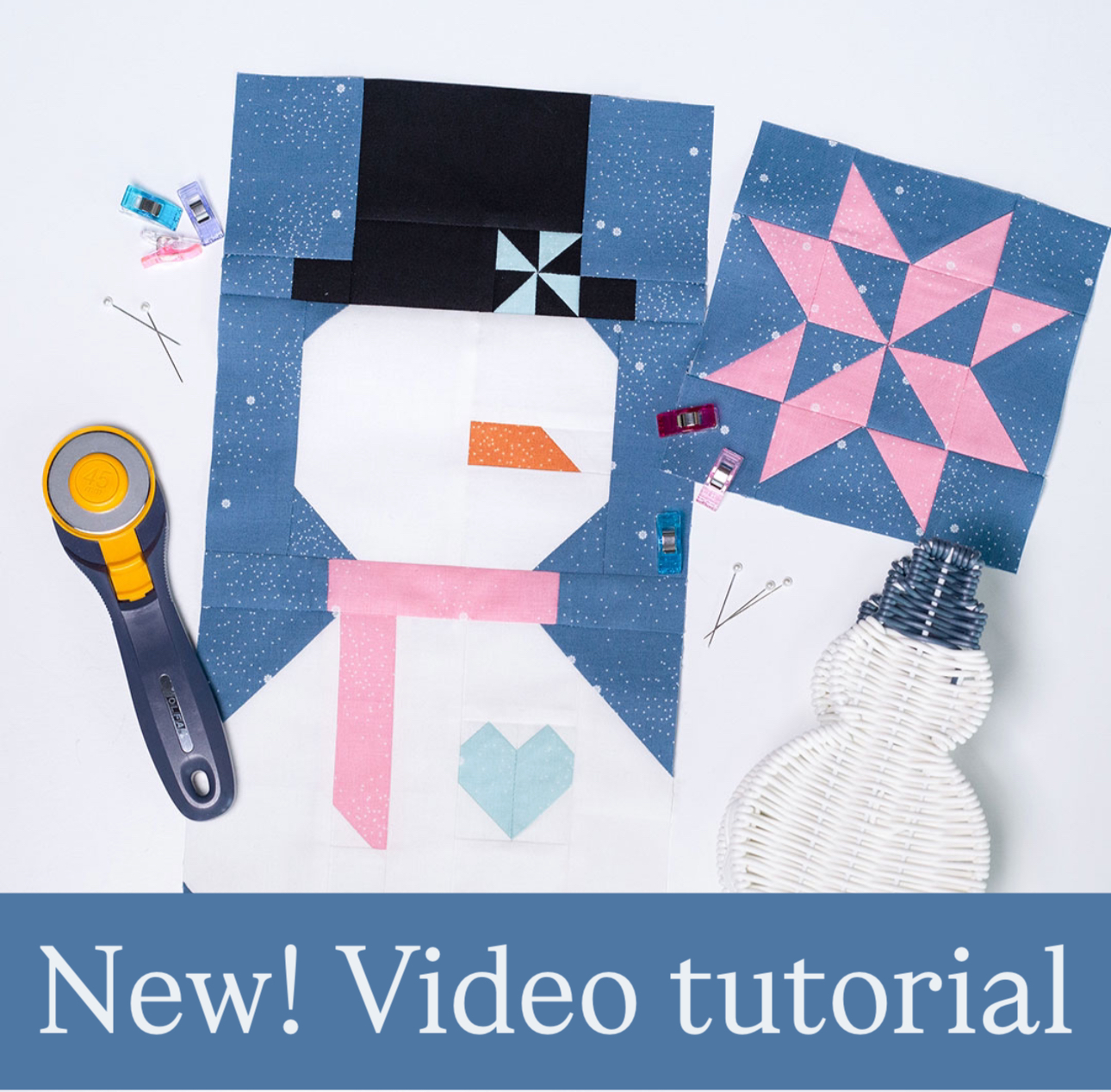 How to Make the Sweet Snowman Door Banner by Riley Blake Designs