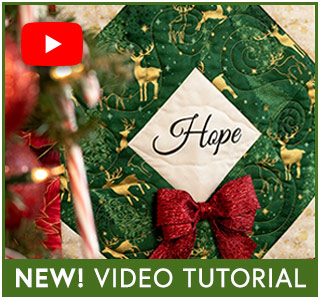 How to Make a Words of Christmas Wreath Quilt