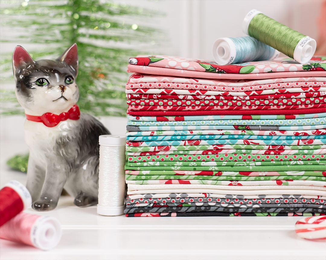 Kitty Christmas by Urban Chiks for Moda Fabrics