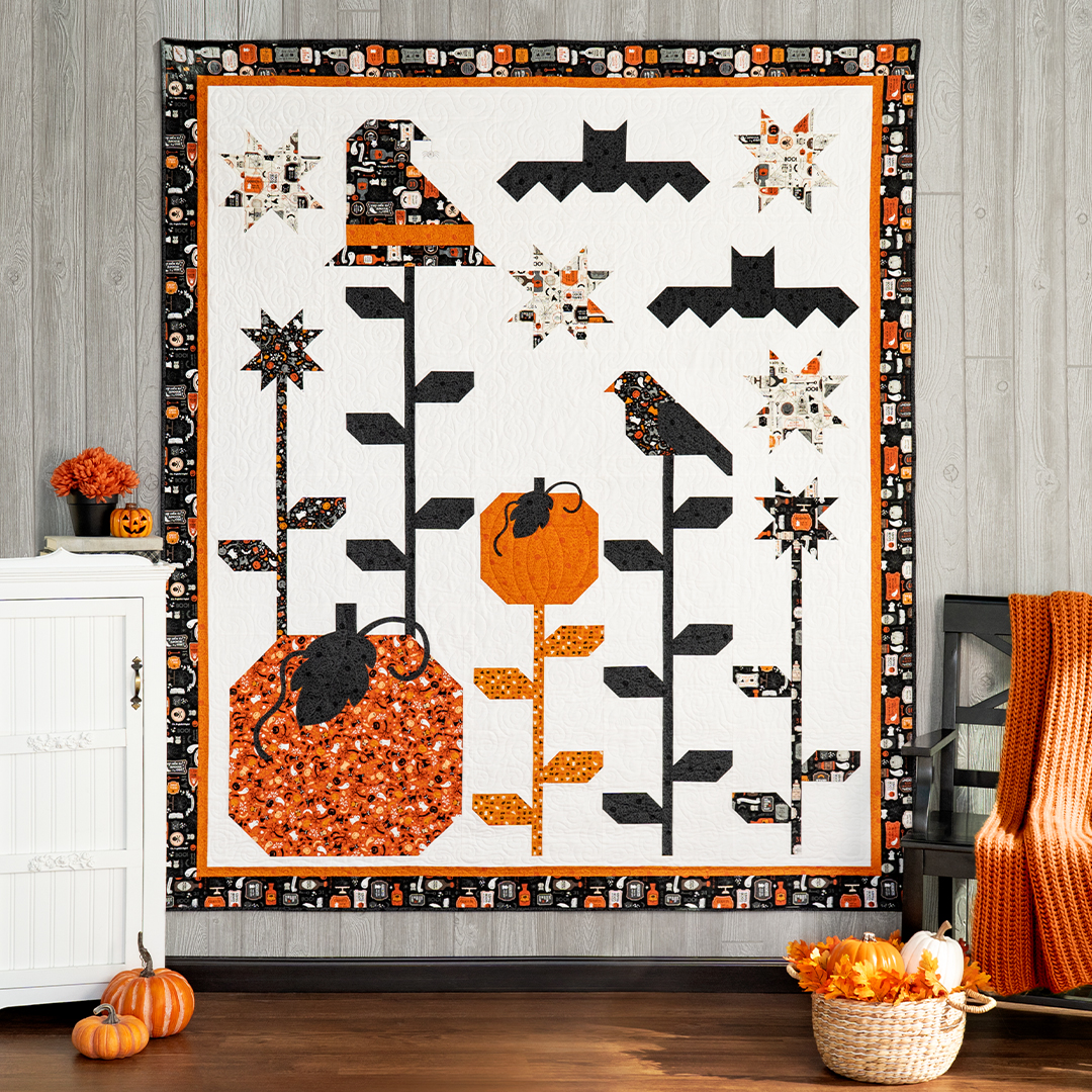 Halloween Garden Quilt Kit