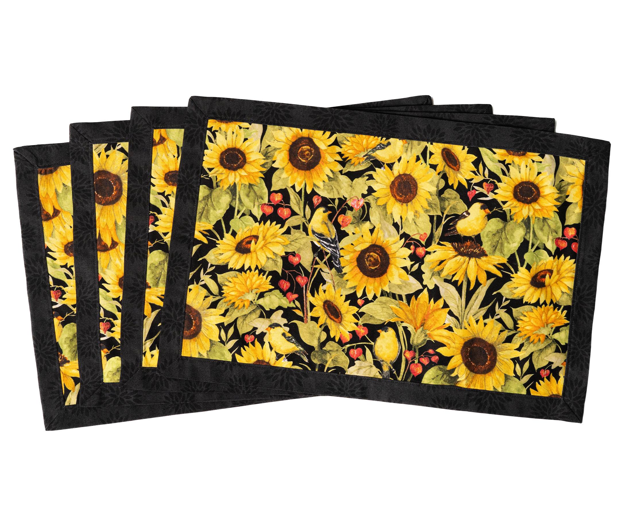 Self-Binding Placemats Kit - Makes 4 - Sunflower Splendor